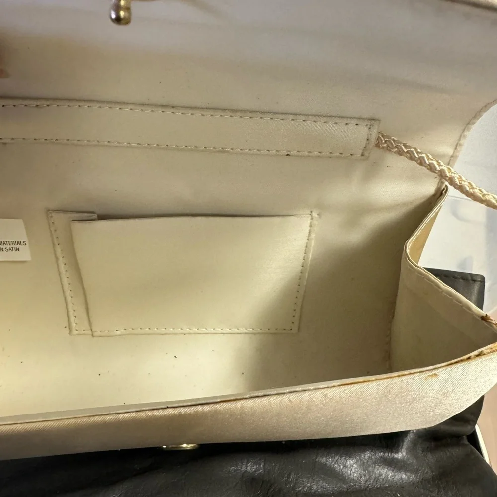 Beaded Clutch /‎ Purse Tan